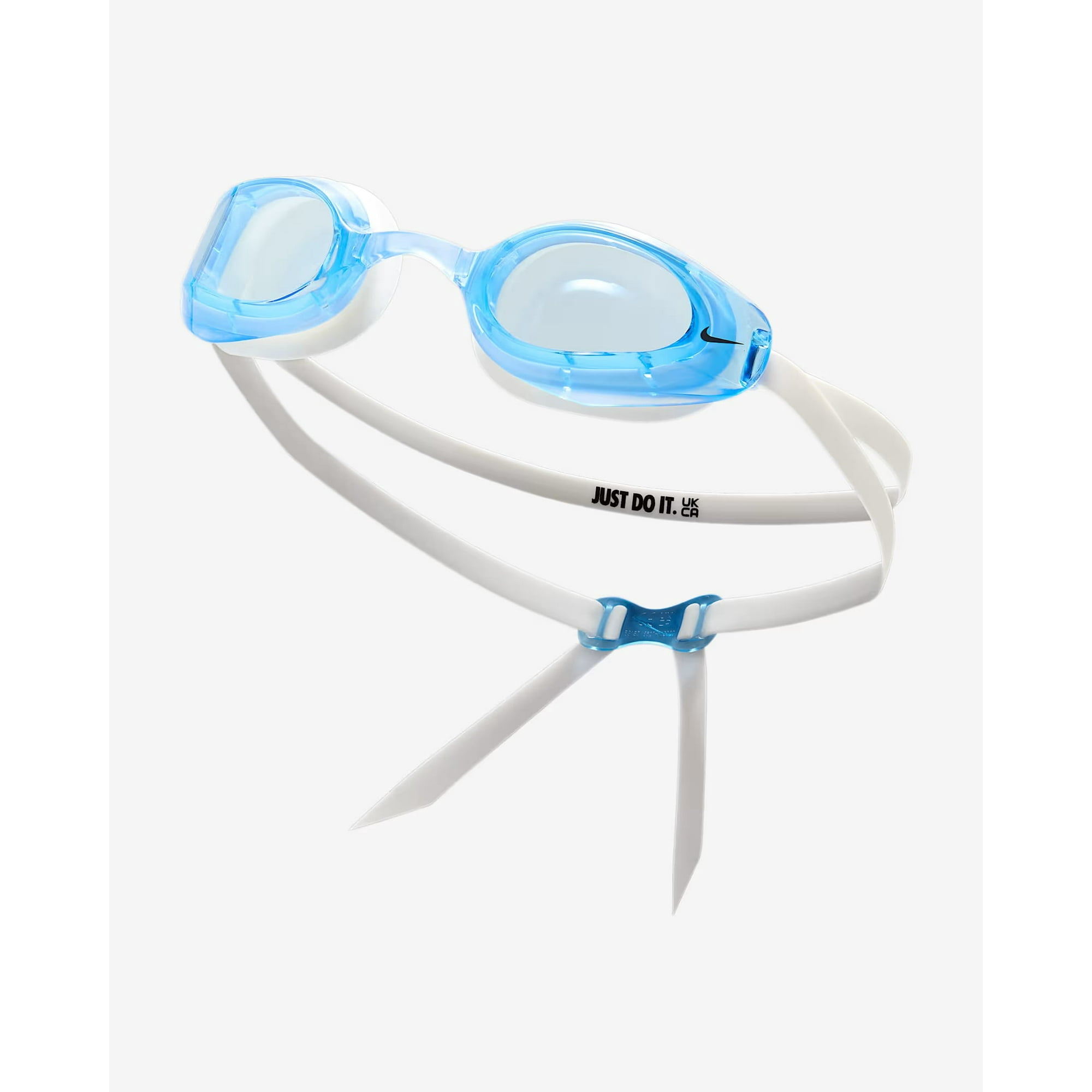 Nike Premium Adult Swim Goggles – Crystal Blue – Anti-Fog UV Protection-1 Count