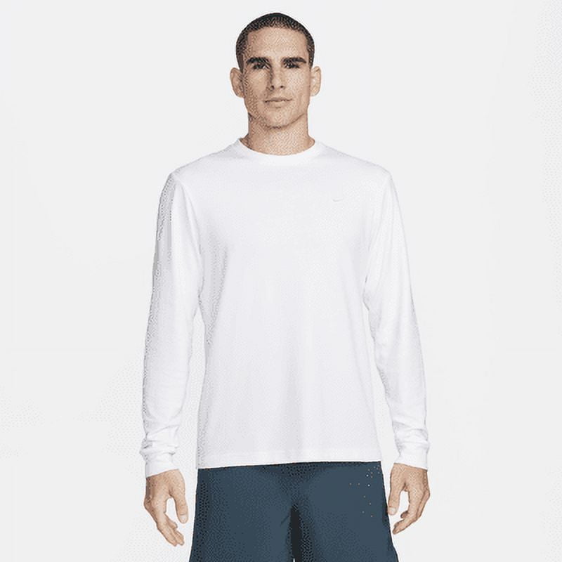 Nike Primary Men's Dri-FIT Long-Sleeve Versatile Top Color: White