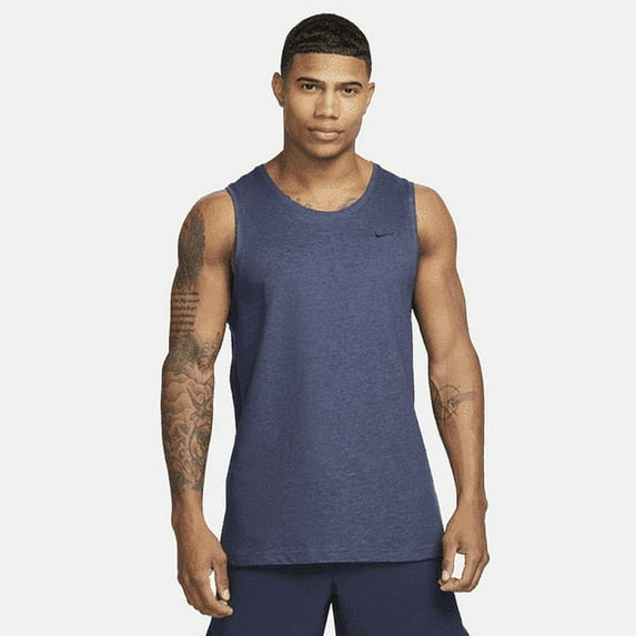 Nike Primary Men's Dri-FIT Versatile Tank Color: Obsidian Heather/Heather/Obsidian Size: S Tall