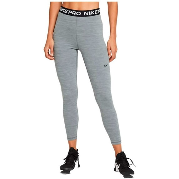 Nike Pro 365 Womens High-Rise 7/8 Leggings Medium Smoke Grey/Heather/Black/Black