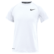 Nike Pro Big Kids' Dri-FIT Short-Sleeve Top White Medium