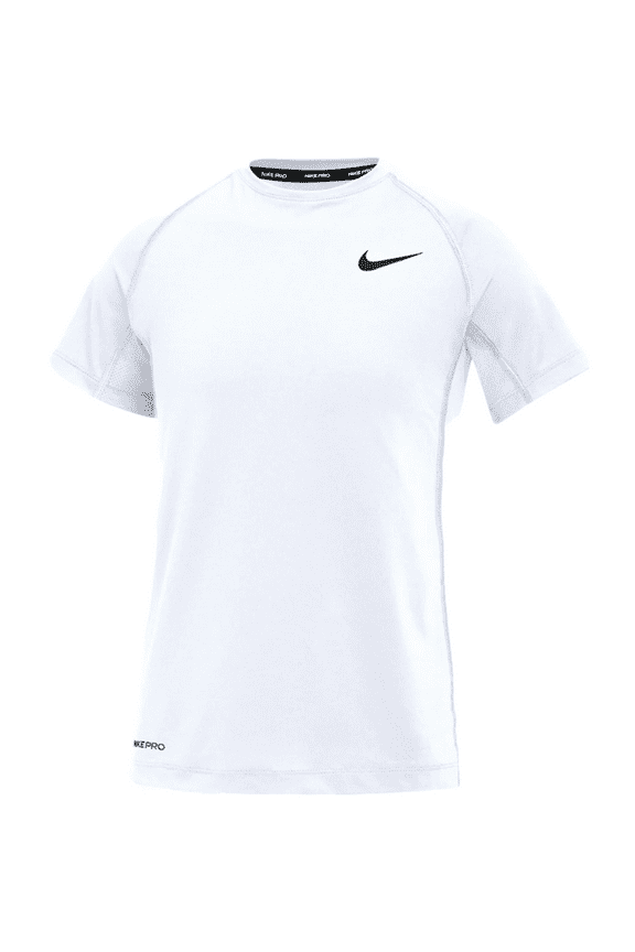 Pro Big Kids' Dri-FIT Short-Sleeve Top White Medium