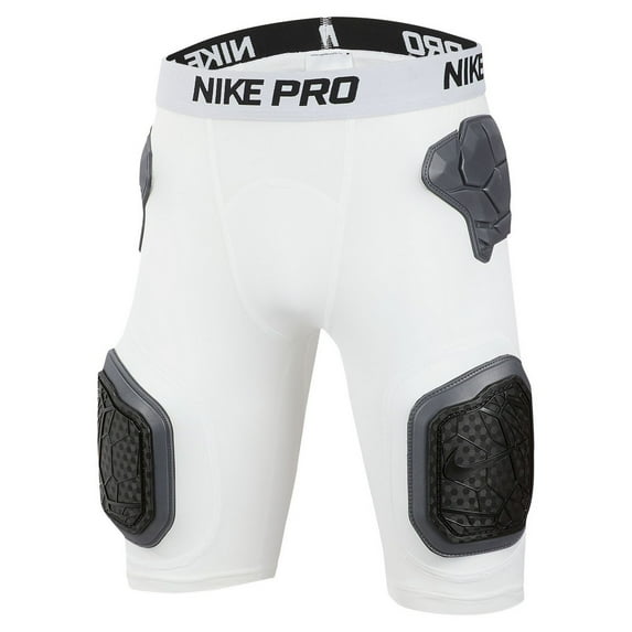 Nike Pro Boy's HyperStrong Football Padded Shorts White XL
