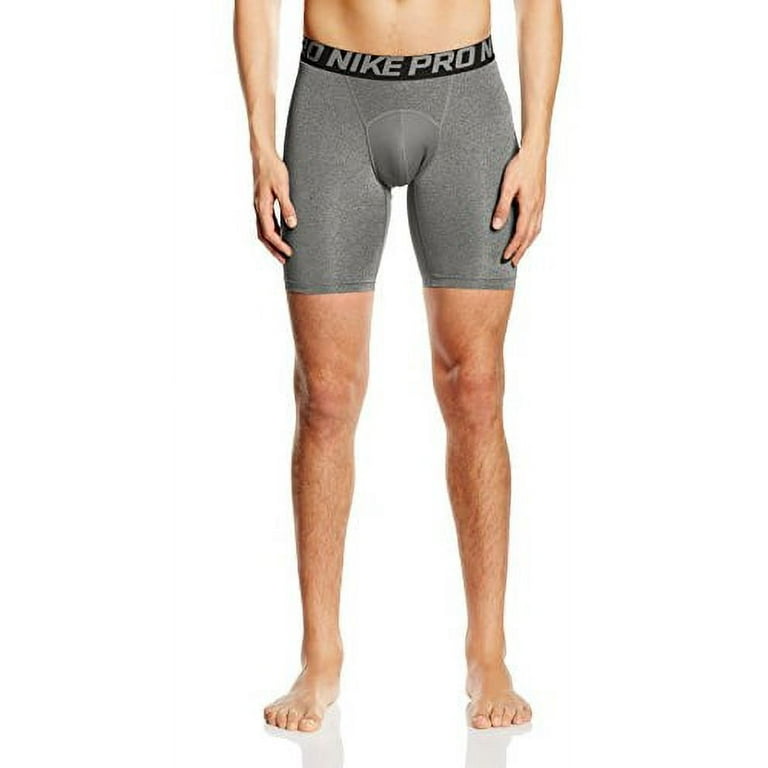 Nike Men's Pro Combat 6 Compression Shorts (Black/Dark Grey/White, Large)  