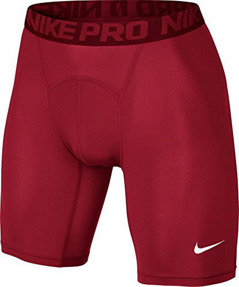 Nike Pro Combat Men's 6" Compression Shorts Underwear (2XL x 6, GYM  RED/TEAM RED/WHITE) 
