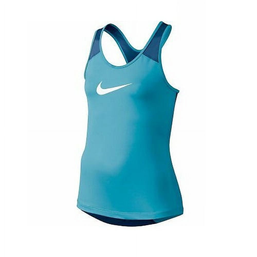 Nike Brandclub Nike Pro Cool Youth Girls Size M Racerback Yoga Training Tank Top 727974 478 Blue