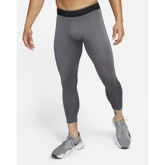 Nike Pro Dri-FIT Men's 3/4 Tights, Iron Grey/Black, S