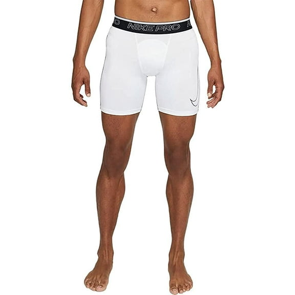 Nike Pro Dri-FIT Mens Shorts X-Large White/Black/Black
