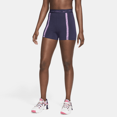 Nike Pro Dri-FIT Women's High-Waisted 3\ Color: Purple Ink/Purple Cosmos/Rush Fuchsia/Rush Fuchsia Size: XS