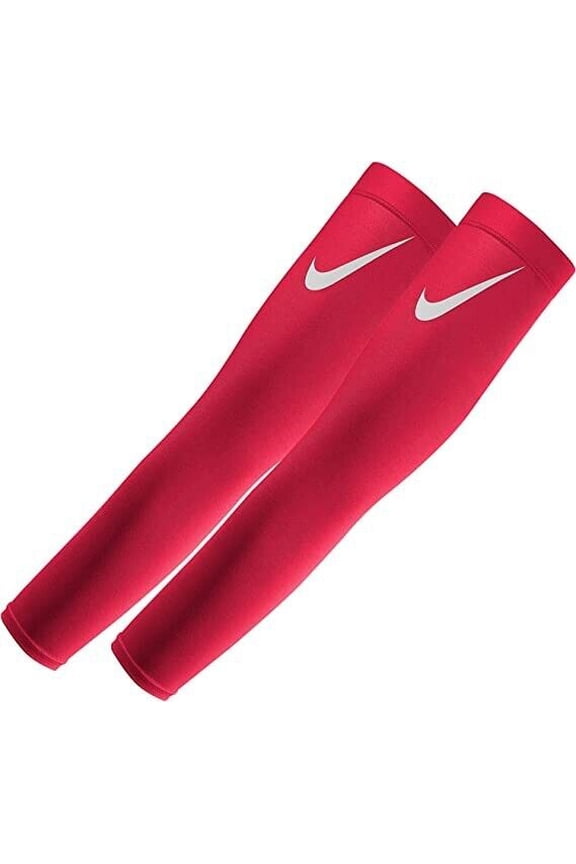 Pro Unisex Dri-Fit 2x Arm Sleeves, University Red, L/XL