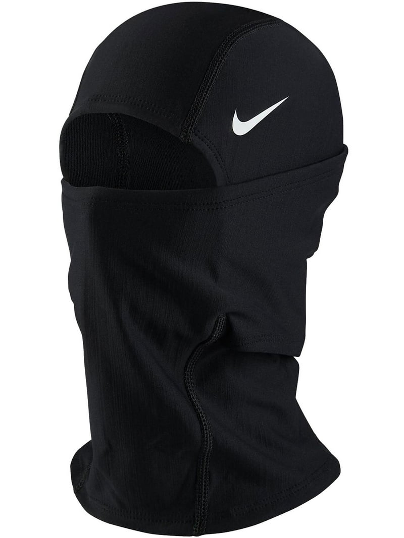 Nike Pro Hyperwarm Hood, Black and White, One Size