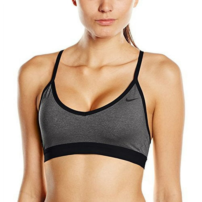 Nike Pro Indy Women's Sports Bra (L, 063 Dark Grey Heather