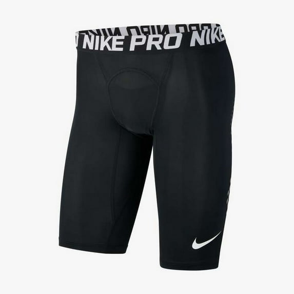 Nike Pro Men's Baseball Slider Shorts Color: Black/Wolf Grey/White Size: L