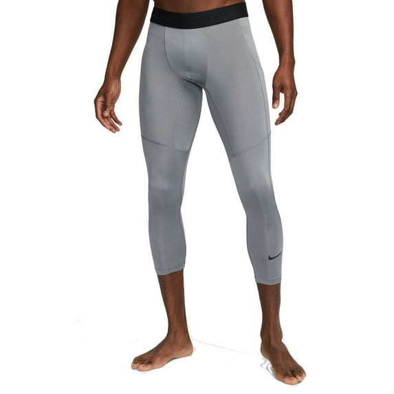 Nike Pro Men's Dri-FIT 3/4-Length Fitness Tights Color: Smoke Grey/Black Size: L