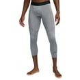 thumbnail image 1 of Nike Pro Men's Dri-FIT 3/4-Length Fitness Tights Color: Smoke Grey/Black Size: M, 1 of 1