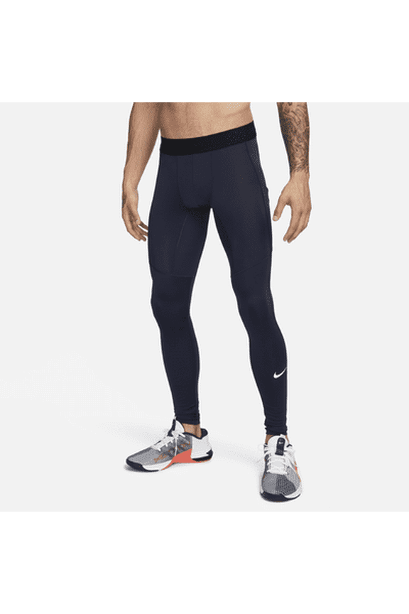 Nike Pro Men's Dri-FIT Fitness Tights Color: Obsidian/White Size: 2XL