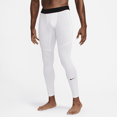 Nike Pro Men's Dri-FIT Fitness Tights Color: White/Black Size: M