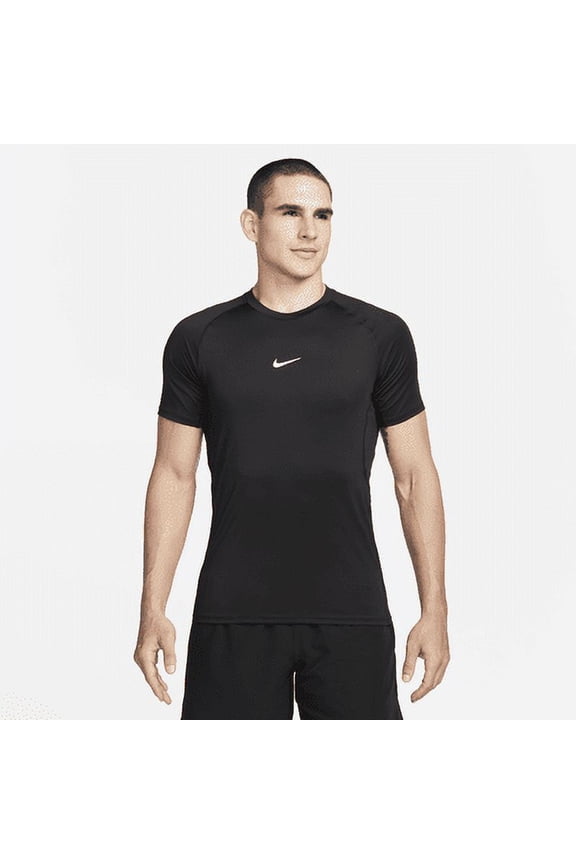 Pro Men's Dri-FIT Slim Short-Sleeve Top Color: Black/White Size: 2XL