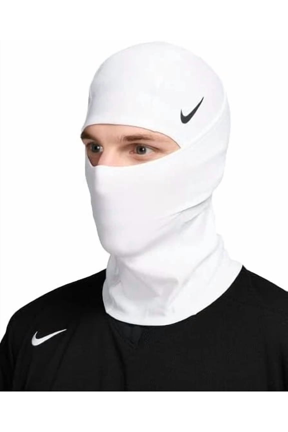 Nike Pro Therma Fit Hyperwarm Hood Ski Mask White