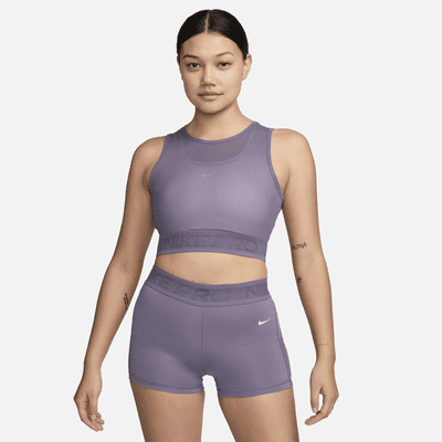 Nike Pro Women's Mesh Tank Top Color: Daybreak/White Size: XS