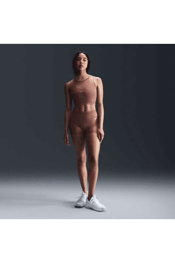 Pro Women's Mid-Rise 3\ Color: Canyon Pink/White Size: S (4–6)