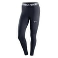 thumbnail image 1 of Nike Pro Women's Mid-Rise Mesh-Paneled Leggings (Obsidian, XS), 1 of 1