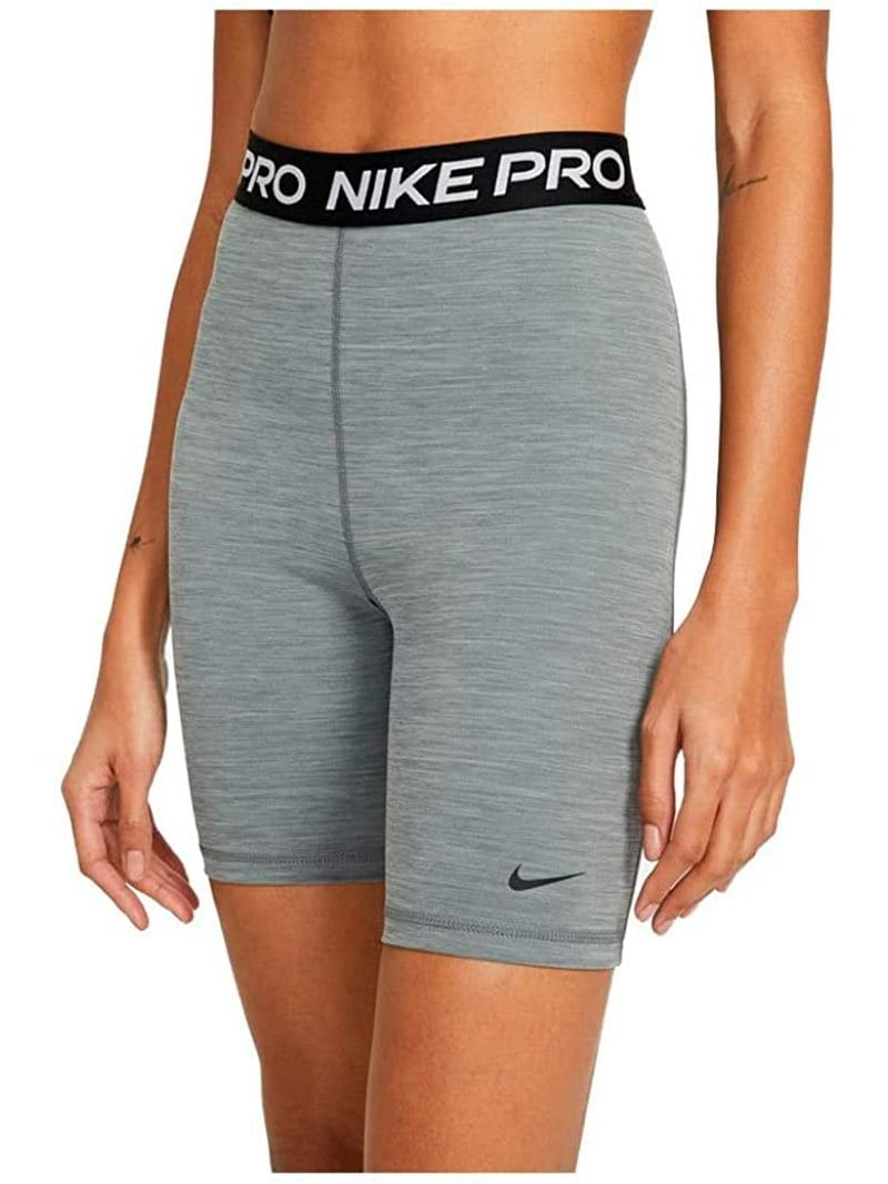 Nike Pro Womens Dri Fit High Rise Bike Shorts Smoke