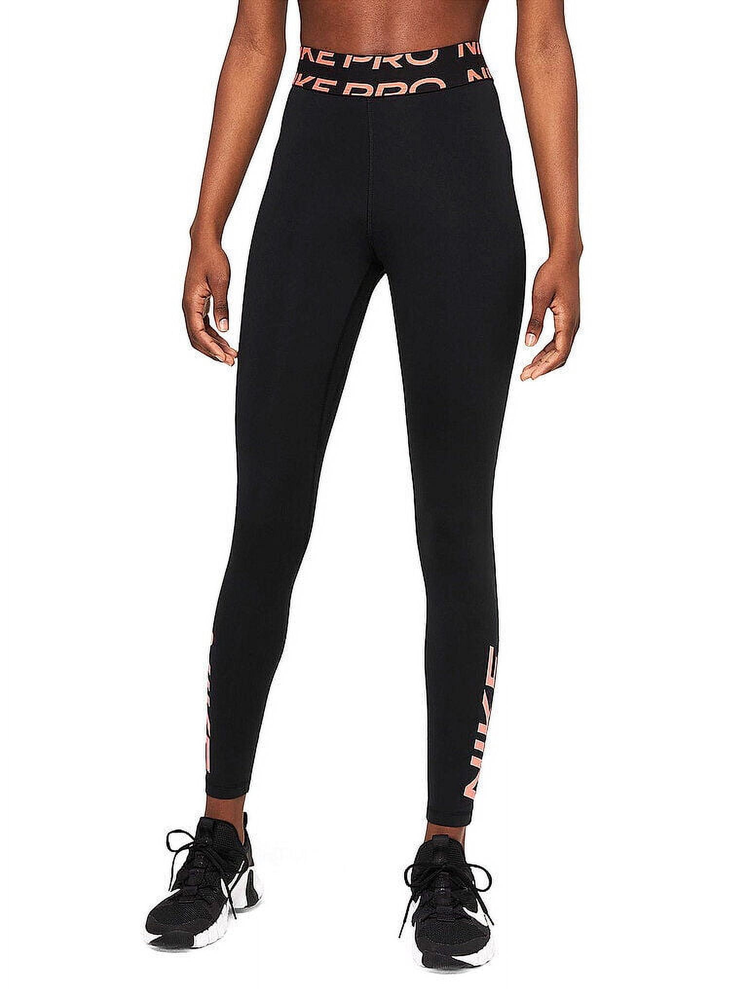 Nike Pro Womens Dri-fit Full Leggings Size X-Small Color Charcoal 