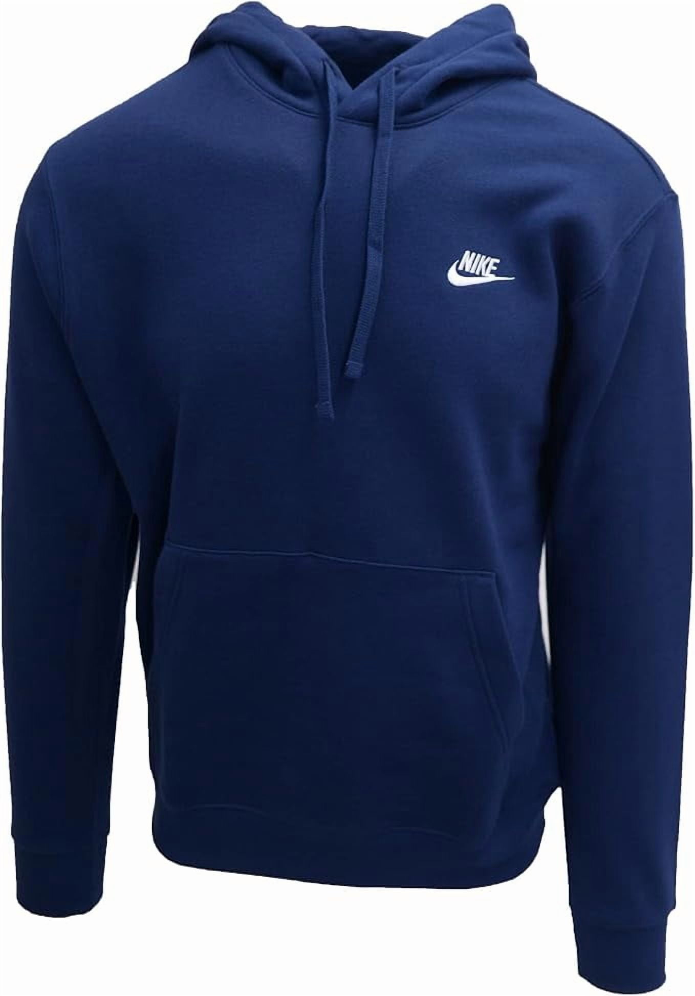 Nike Pull Over Hoodie, Midnight Navy/Midnight Navy/White, Large