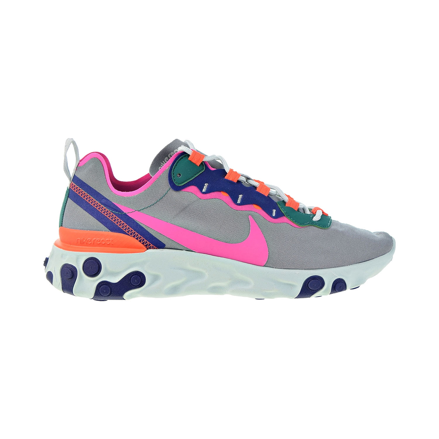 Laser Fuchsia React Element 55 Wolf Grey Nike React Element 55