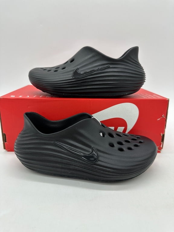 ReactX Rejuven8 Women's Size 6 Triple Black Clog Shoes HV5062 001