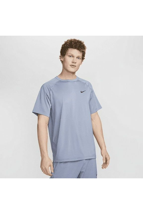 Nike Ready Men's Dri-FIT Short-Sleeve Fitness Top Color: Ashen Slate/Black Size: XL