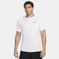 thumbnail image 1 of Nike Ready Men's Dri-FIT Short-Sleeve Fitness Top Color: White/Black Size: M, 1 of 1