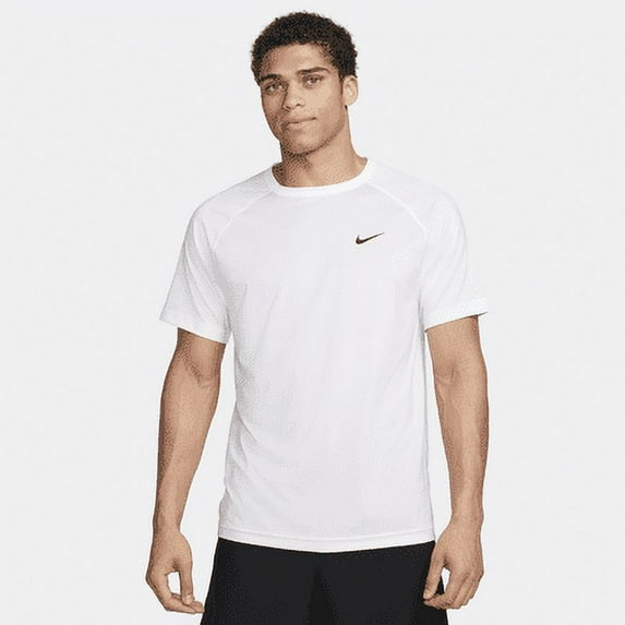 Nike Ready Men's Dri-FIT Short-Sleeve Fitness Top Color: White/Black Size: M
