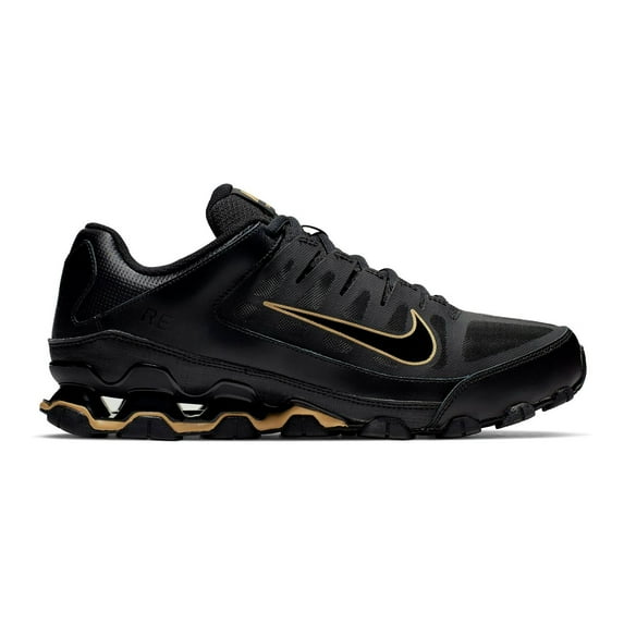 Nike Reax 8 TR Mesh Black/Metallic Gold-Black 621716-020 Men's Size 7.5 Medium