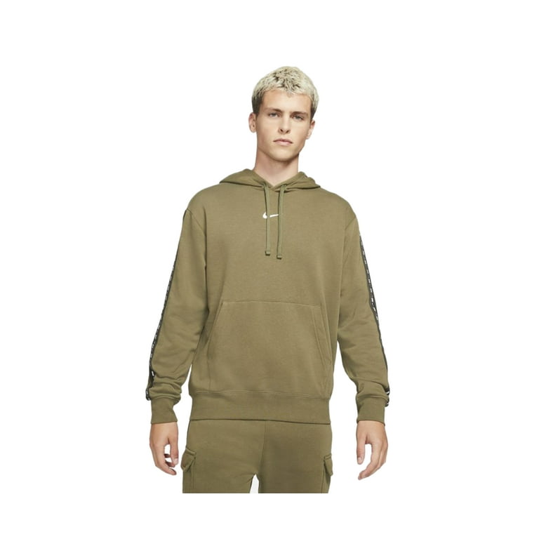Nike Repeat Fleece PO Bb Mens Active Hoodies Size XS, Color: Olive