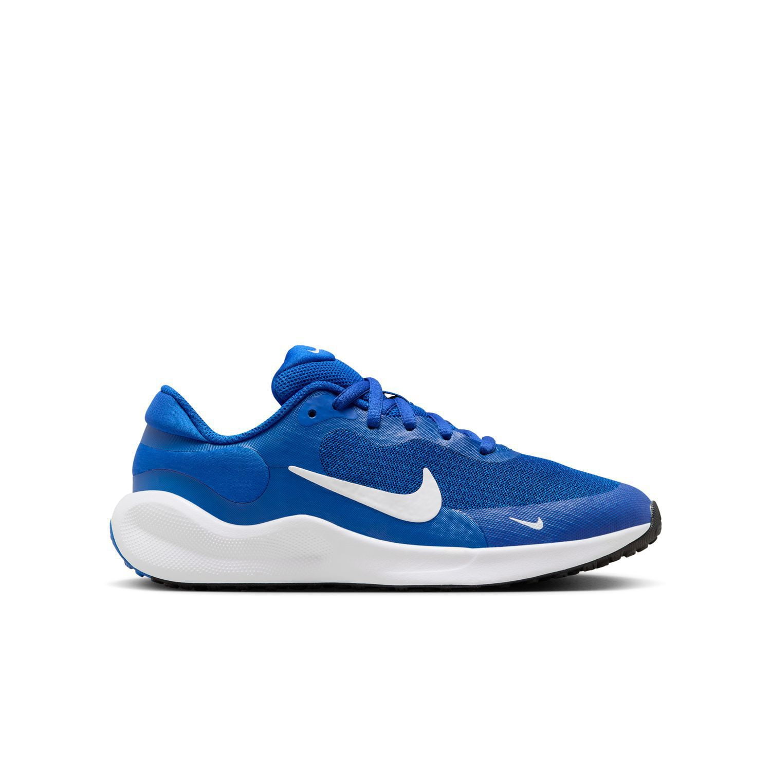 Nike Revolution 7 Big Kids' Running Shoes Color: Game Royal White Black Size: 6