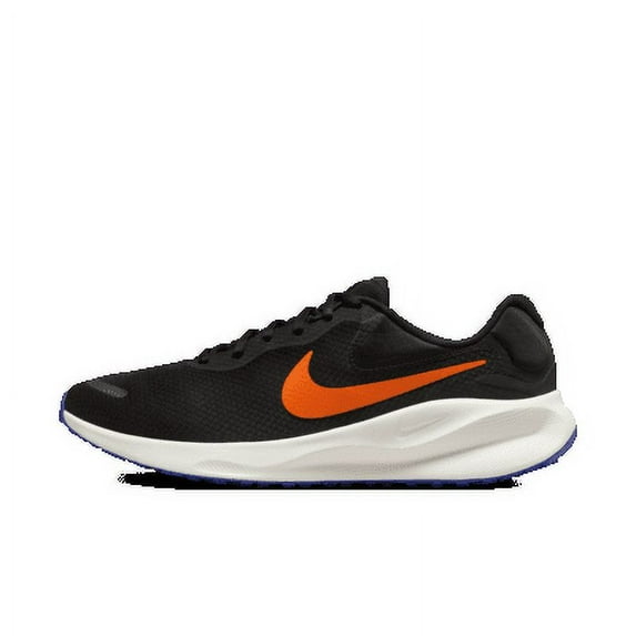 Nike Revolution 7 Men's Road Running Shoes Color: Black/Astronomy Blue/Sail/Hyper Crimson Size: 10.5