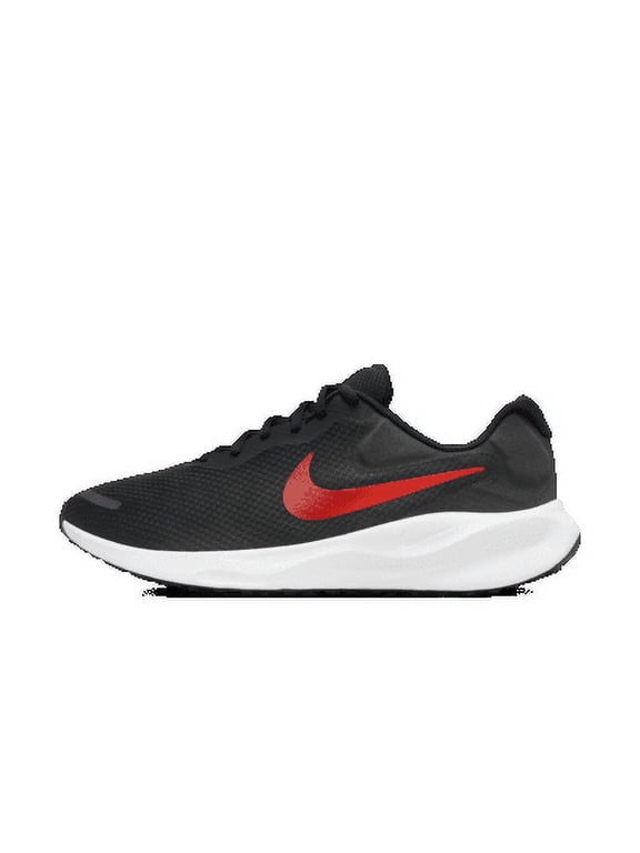 Revolution 7 Men's Road Running Shoes Color: Black/White/University Red Size: 10