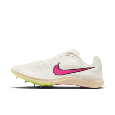 Nike Rival Distance Track \u0026 Field Distance Spikes Color: Sail/Light Lemon Twist/Guava Ice/Fierce Pink Size: 13