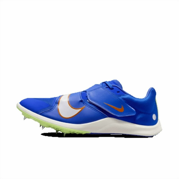 Nike Rival Jump Track \u0026 Field Jumping Spikes Color: Racer Blue/Safety Orange/Lime Blast/White Size: 10