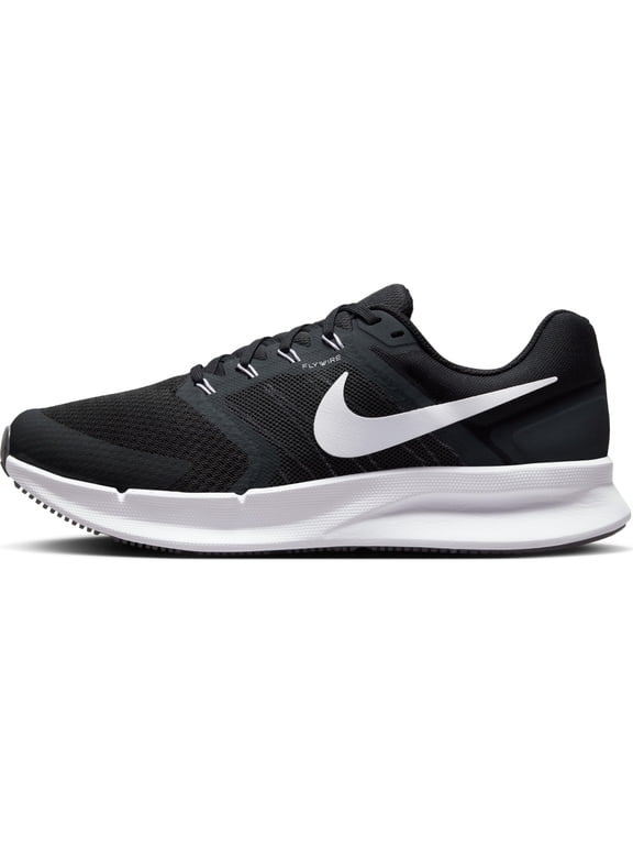 Run Swift 3 Running Sneaker in Black/White/Dark Smoke Grey Mesh | Men - 10