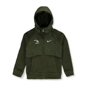 NIKE Russell Wilson Boys' Hoodie Windbreaker Jacket Color: green Size: 18 - 20