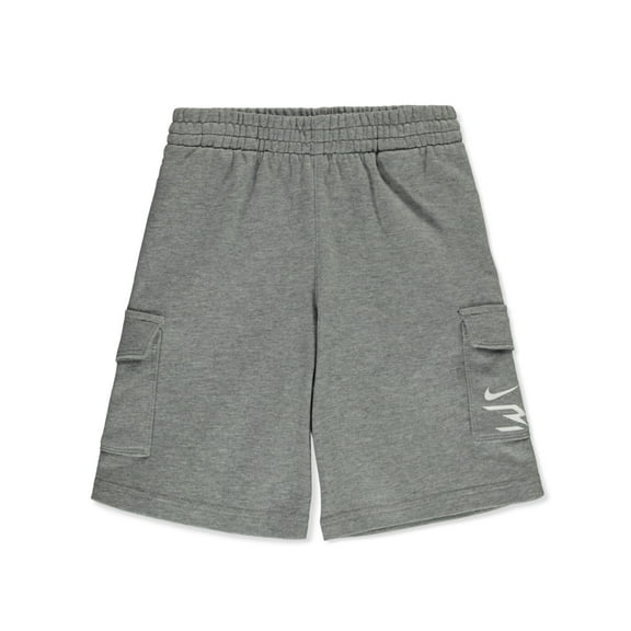 Nike Russell Wilson Boys' Swoosh Shorts Color: gray Size: 10 - 12