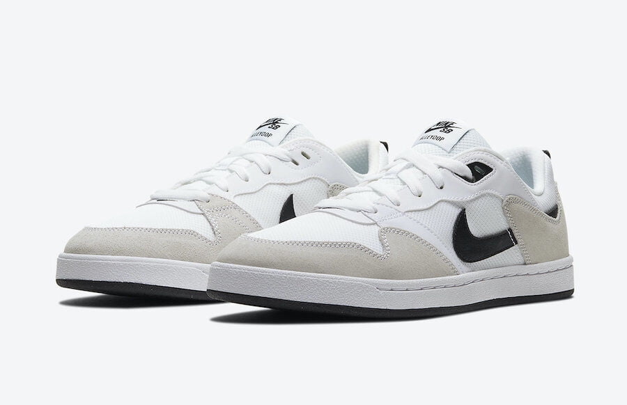 【NIKE】SB ALLEYOOP CJ0882-100 Nike SB Alleyoop CJ0882-100 Men's White & Black Leather