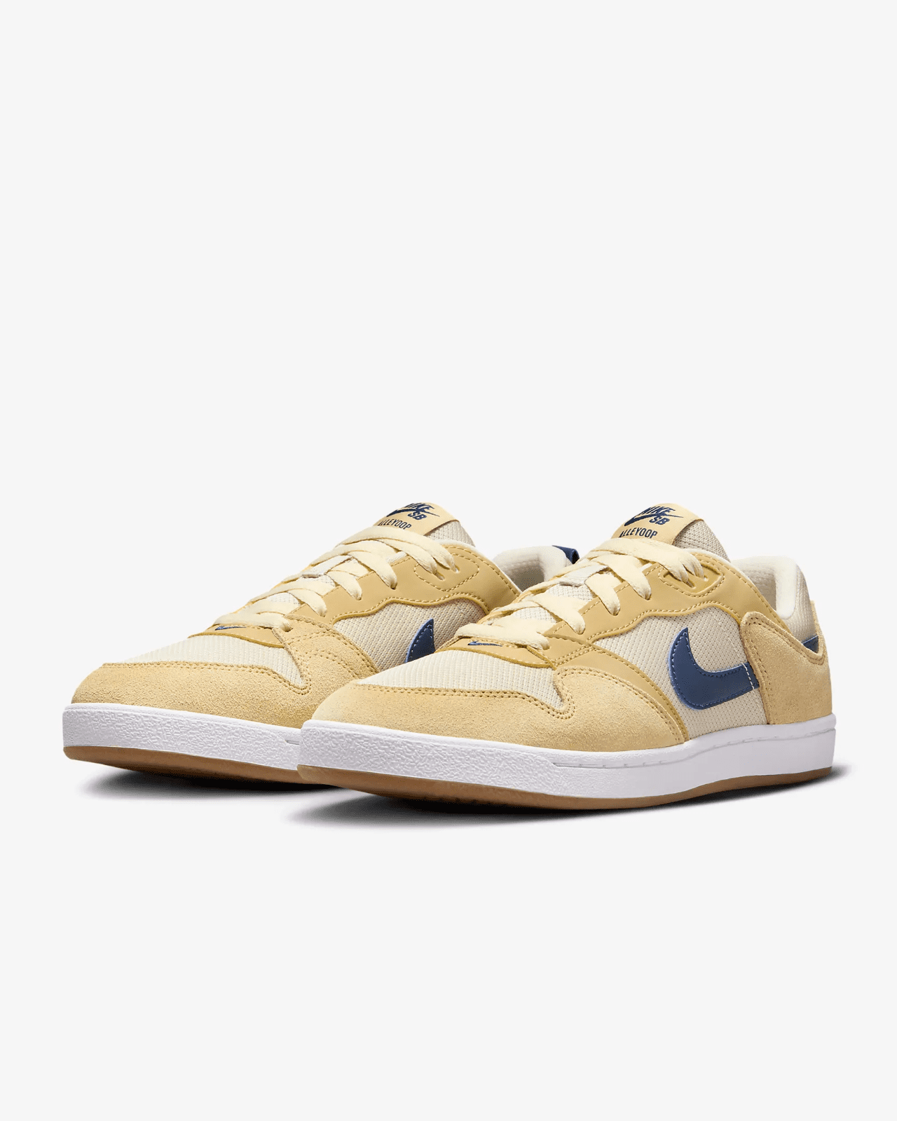Nike SB Alleyoop CJ0882-700 Men's Club Gold White Navy Skateboard Shoes SGA258 (10)