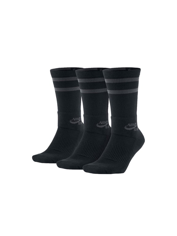 SB Dri-Fit Cushioned Crew Socks - 3 Pair Pack Large