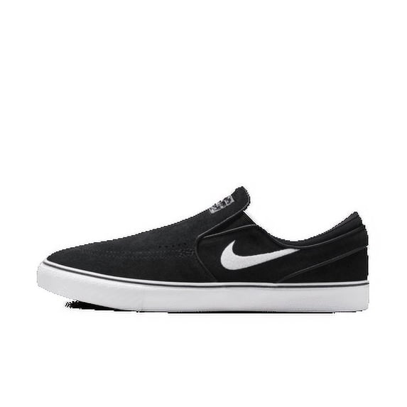 Nike SB Janoski+ Slip Skate Shoes Color: Black/Black/Black/White Size: M 11.5 / W 13