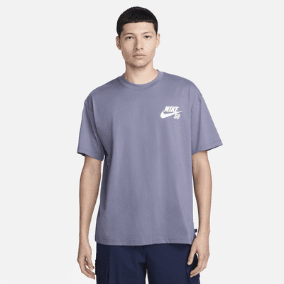 Nike SB Logo Skate T-Shirt Color: Light Carbon Size: S