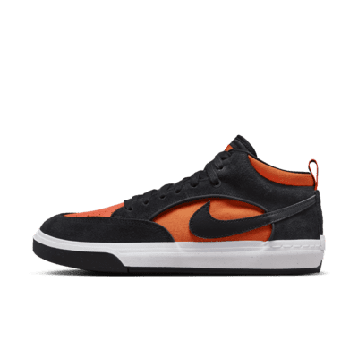 Nike SB React Leo Skate Shoes Color: Black/Orange/Electro Orange/Black Size: 13
